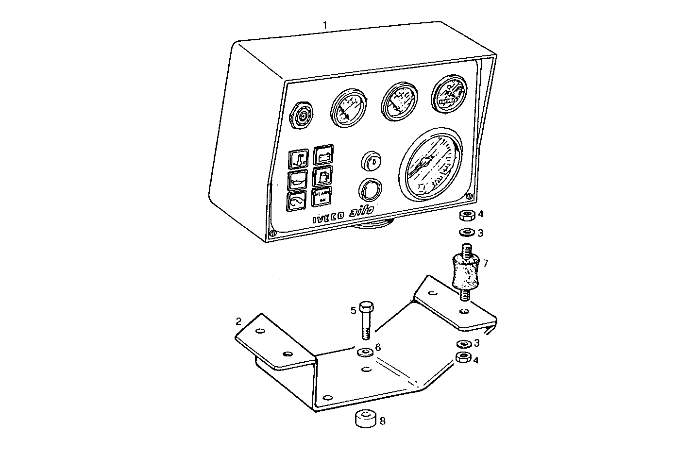 ELECTRIC INSTRUMENTS PANEL - GE8361SRi25.00A50S GE8361SRi25 parts diagram