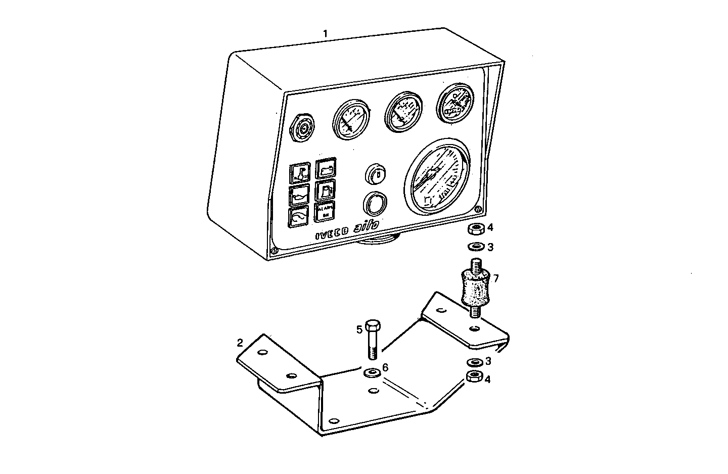 ELECTRIC INSTRUMENTS PANEL - 8361SRi13.00 8361SRi13 parts diagram