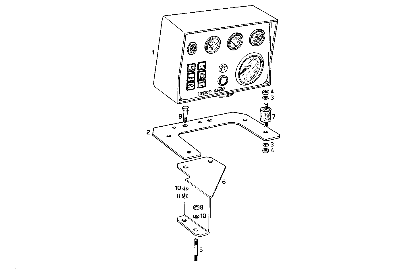 ELECTRIC INSTRUMENTS PANEL - 8210i03.00 8210i03 parts diagram