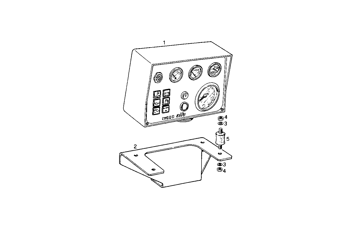 ELECTRIC INSTRUMENTS PANEL - 8210Si15.00 8210Si15 parts diagram