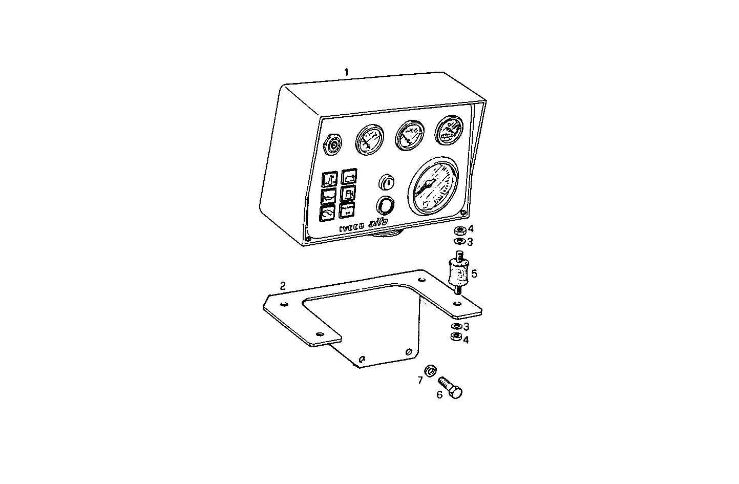 ELECTRIC INSTRUMENTS PANEL - 8041M08.40 8041M08 parts diagram