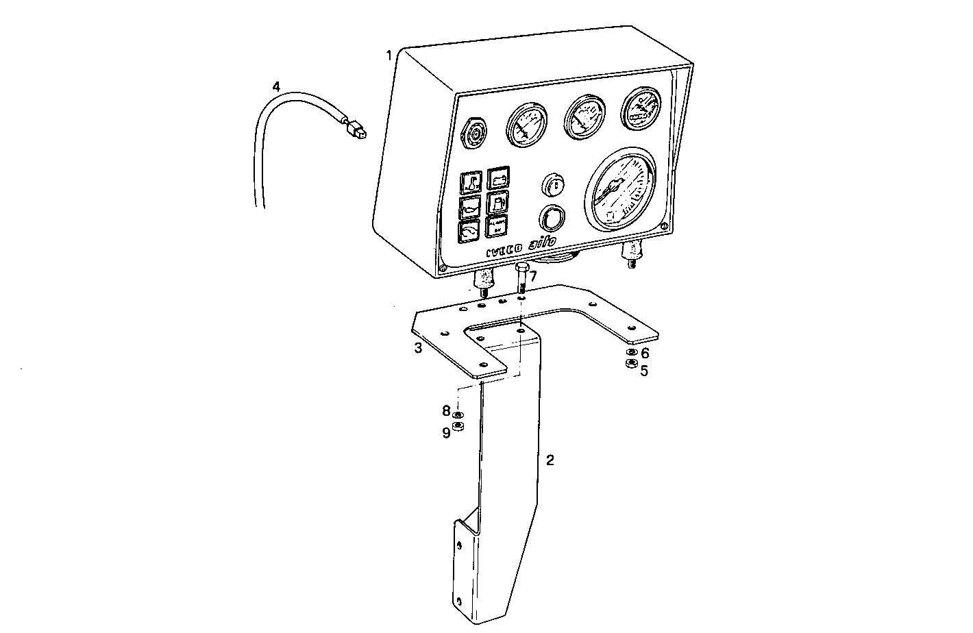 ELECTRIC INSTRUMENTS PANEL - 8210SRE21.00 8210SRE21 parts diagram