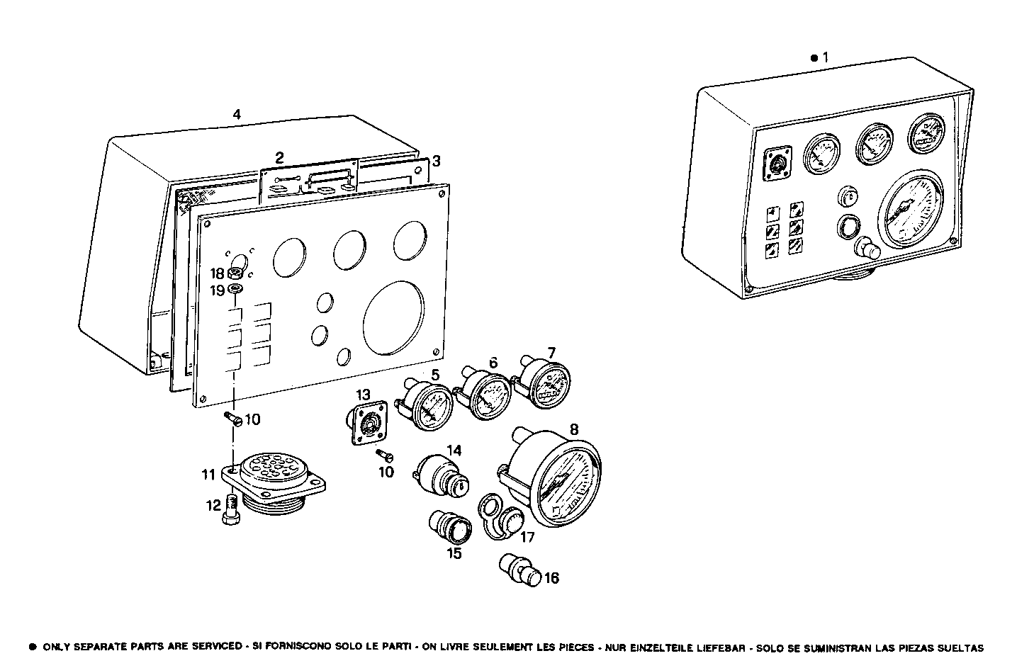 ELECTRIC INSTRUMENTS PANEL - GE8281SRM44.10A60E GE8281SRM44 parts diagram