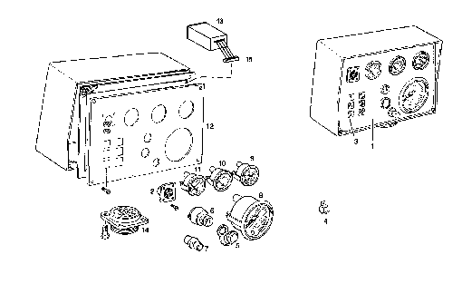 ELECTRIC INSTRUMENTS PANEL - N67MNAM15.01 NEF 6 mechanic. parts diagram
