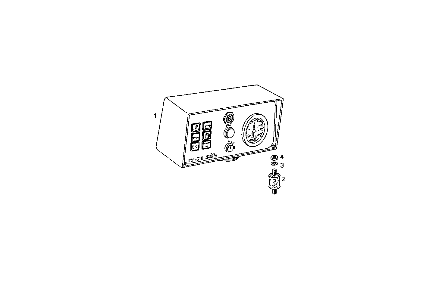 PANEL WITH ELECTRIC RPM-COUNTER - PU8065SRE10.00A100 PU8065SRE10 parts diagram