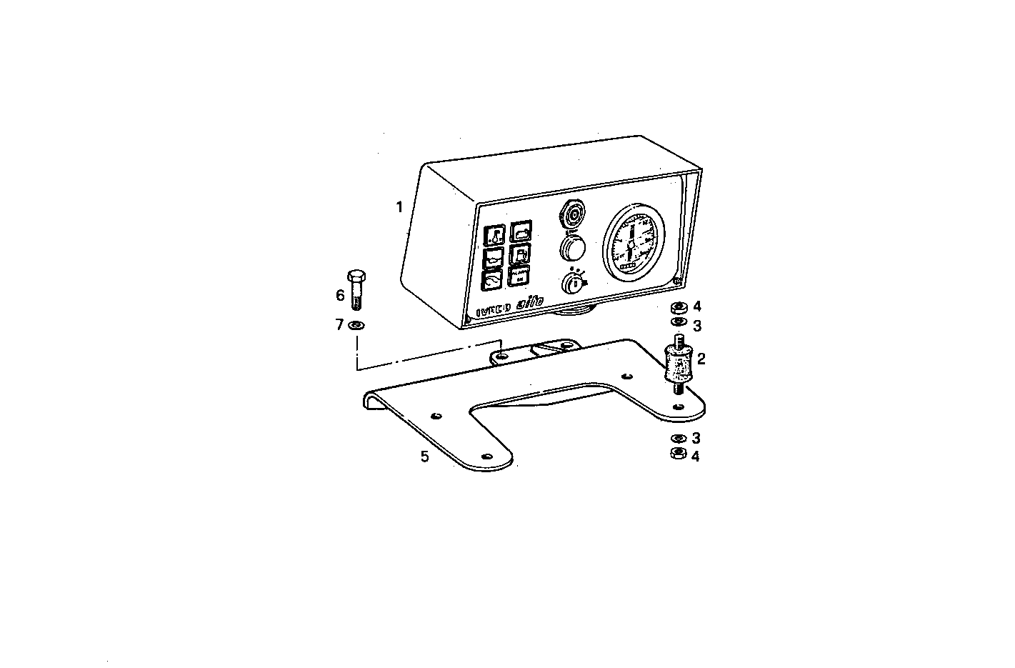 PANEL WITH ELECTRIC RPM-COUNTER - PU8065E00.00A100 PU8065E00 parts diagram