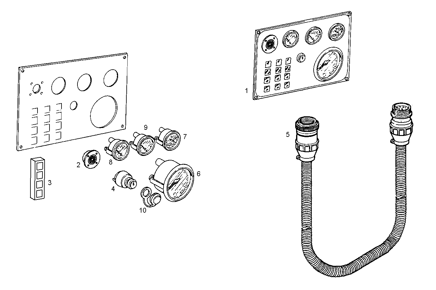 ELECTRIC INSTRUMENTS PANEL - C78ENTM50.10 CURSOR 8 parts diagram