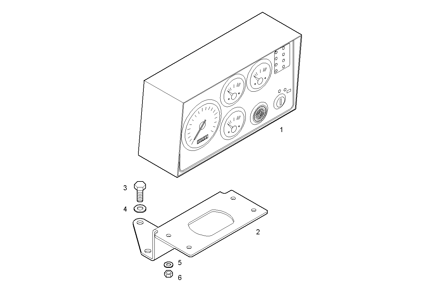 MANUAL CONTROL BOARD - N45MNSD00.00 NEF 4 mechanic. - TIER 2 parts diagram