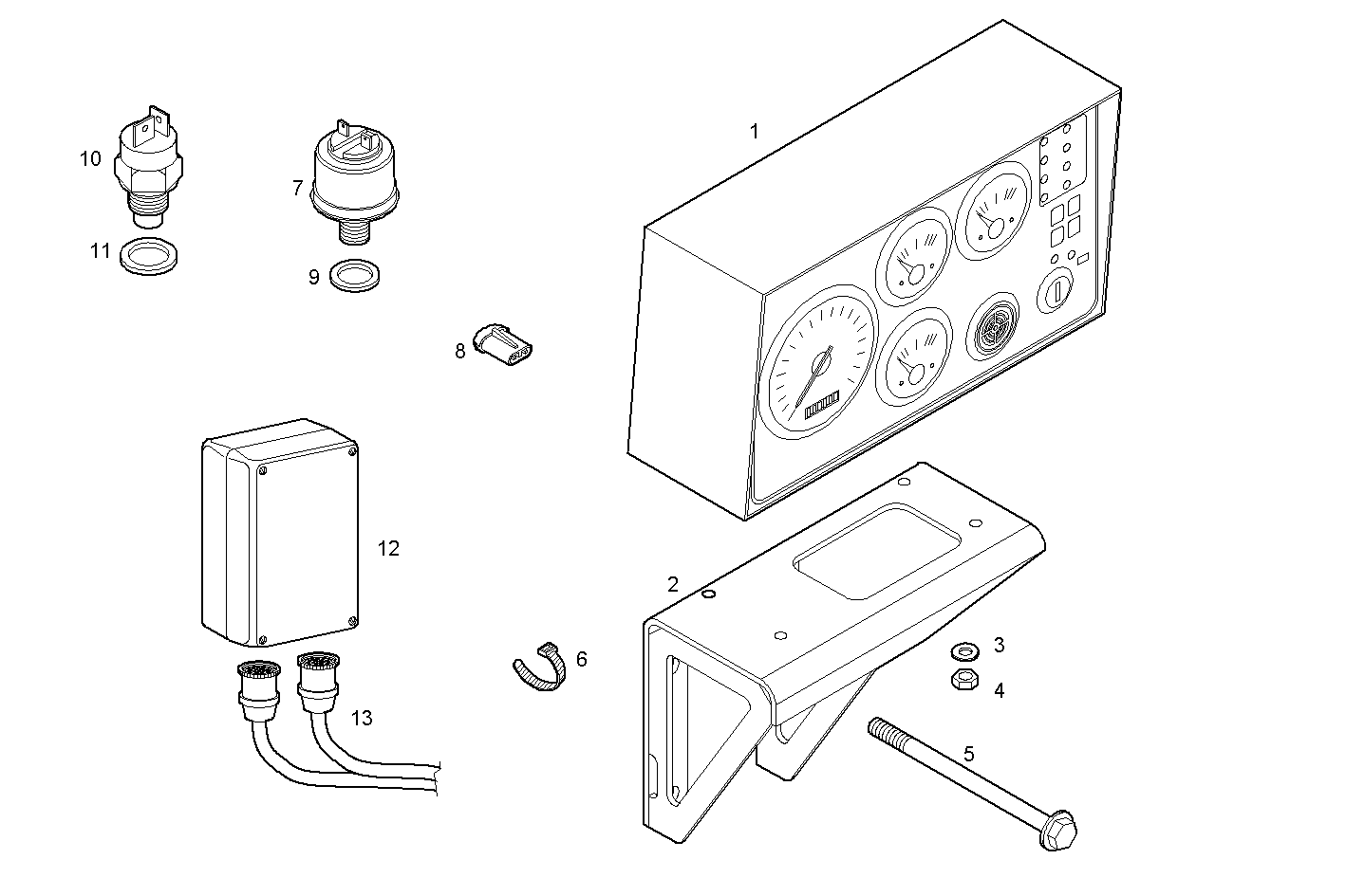 MANUAL CONTROL BOARD - C10ENTX20.00 CURSOR 10 - TIER 3 parts diagram