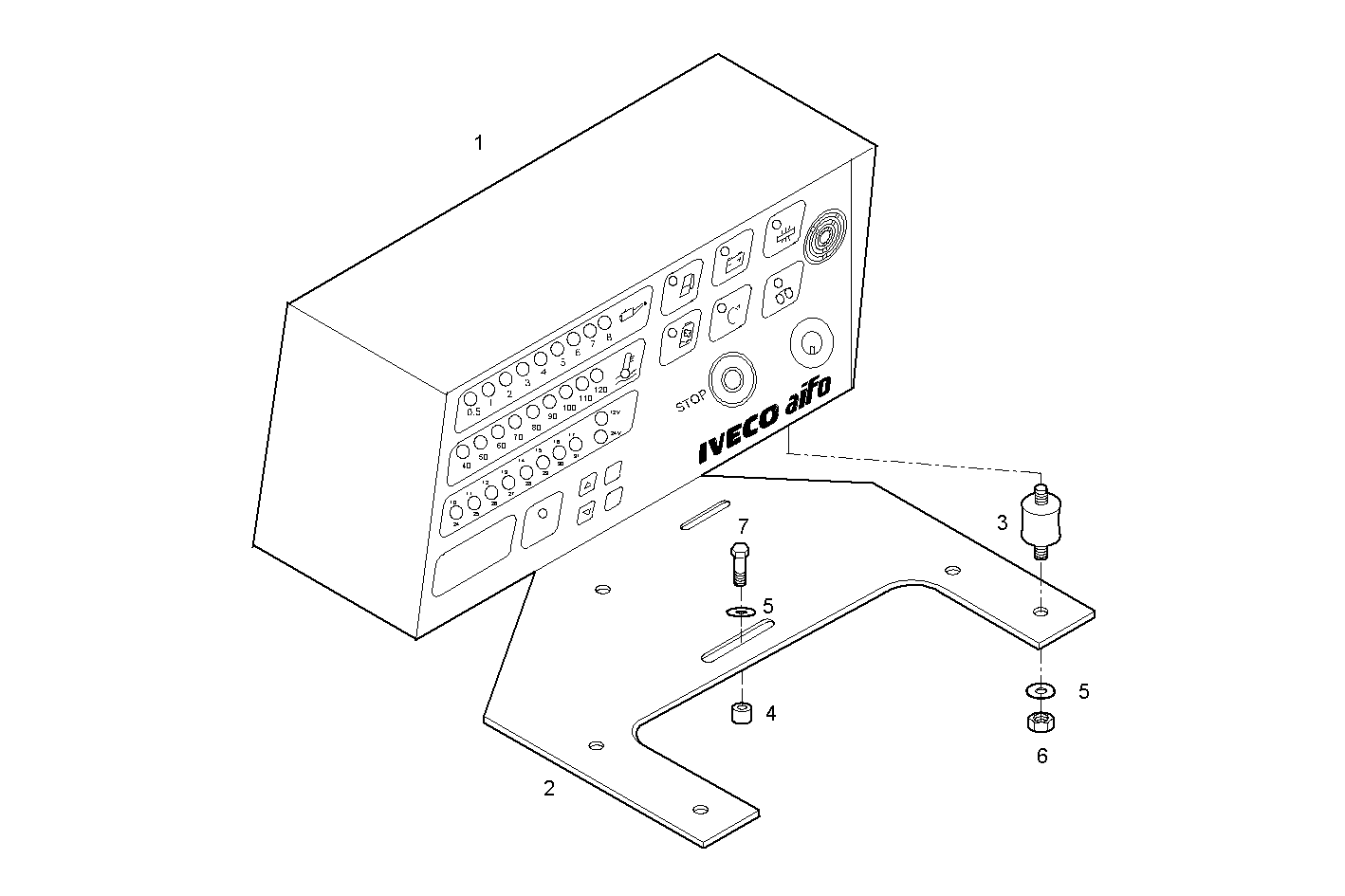 DIGITAL INSTRUMENT  PANEL 24V - PU8361SI10.00A100 PU8361SI10 parts diagram