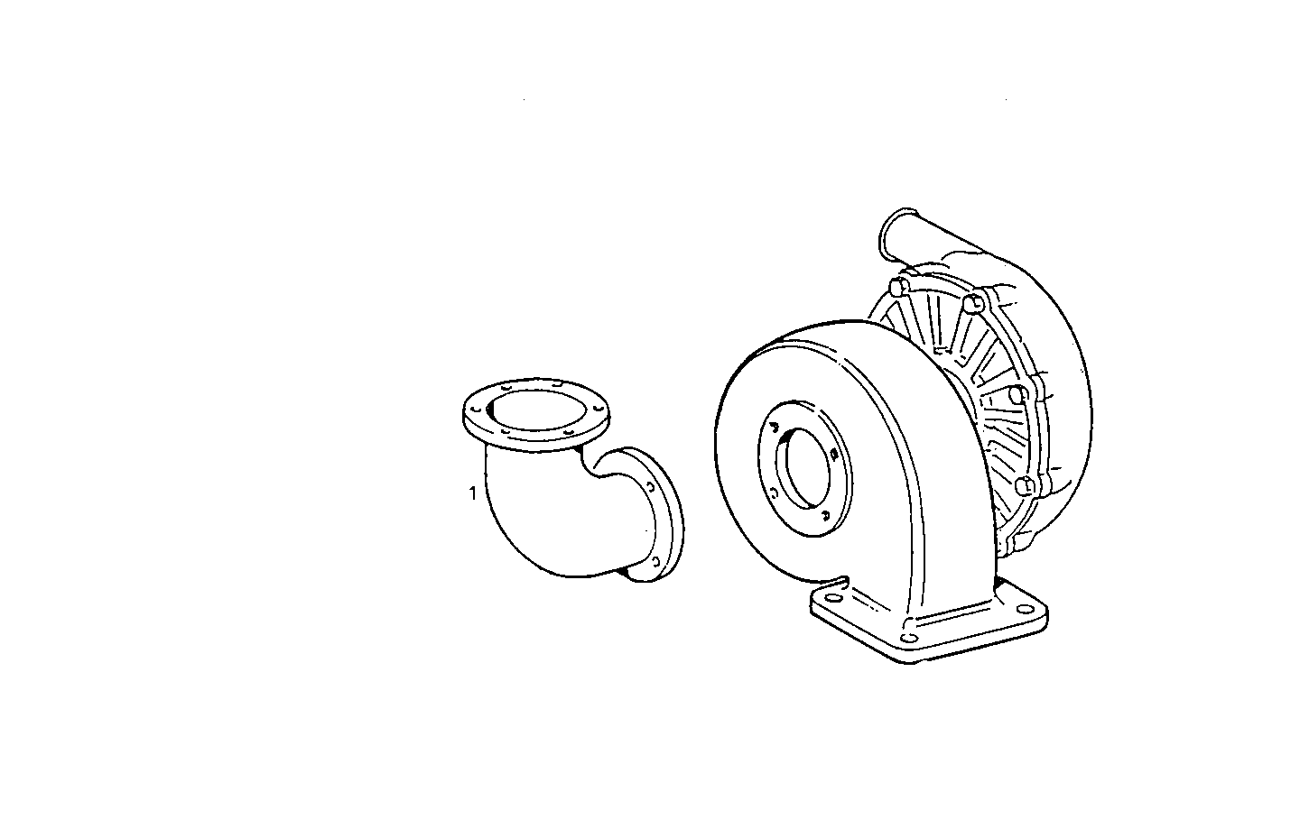 TURNING EXHAUST ELBOW WITH BELLOWS - 8061Si12.06 8061Si12 parts diagram