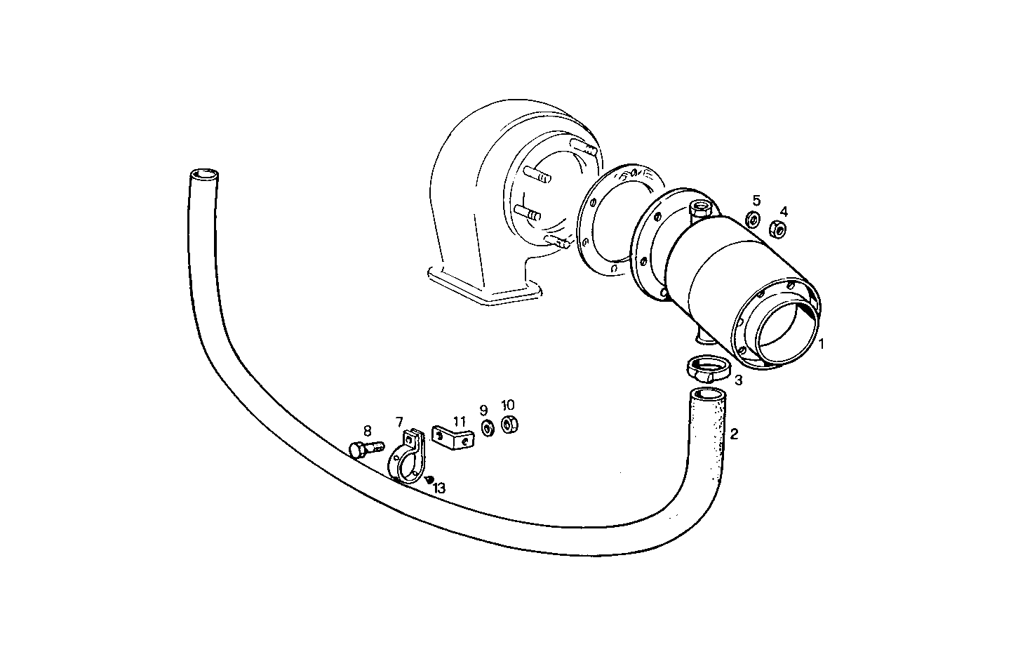 GAS-WATER MIXER WITH STERN OUTLET - 8361SM21.01 8361SM21 parts diagram