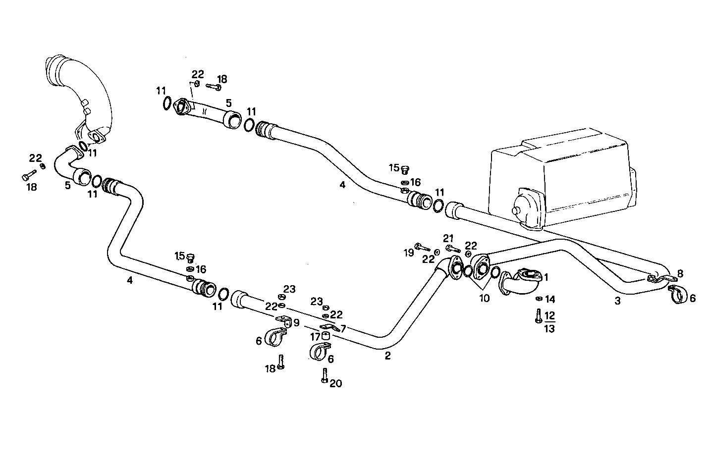GAS-WATER MIXER WITH STERN OUTLET - 8281SRM44.10 8281SRM44 parts diagram