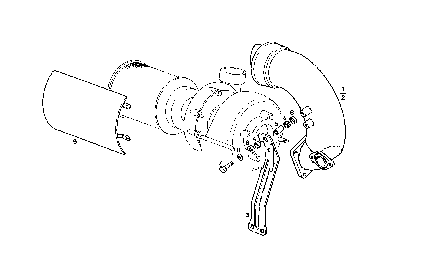 GAS-WATER MIXER WITH STERN OUTLET - 8281SM32.10 8281SM32 parts diagram