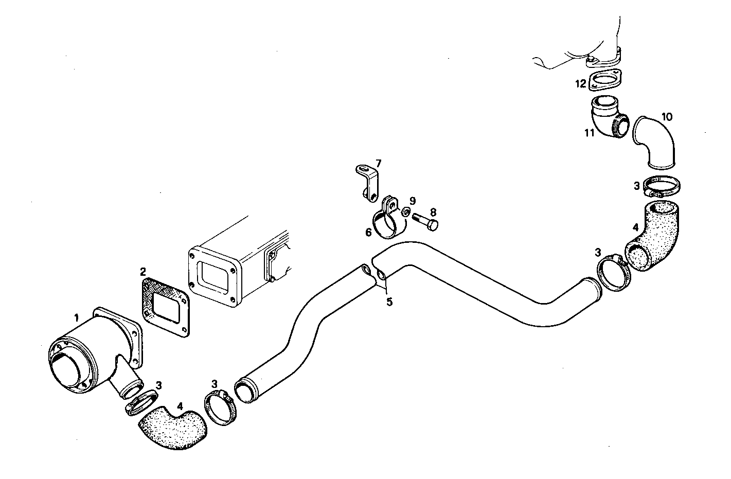 GAS-WATER MIXER WITH STERN OUTLET - 8210M22.10 8210M22 parts diagram