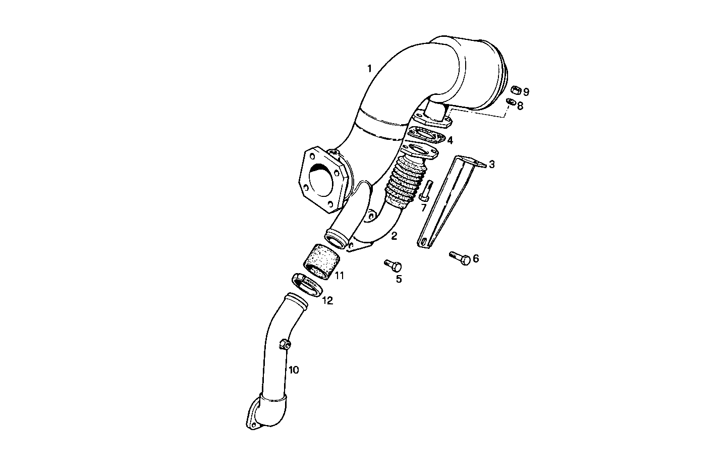 GAS-WATER MIXER WITH STERN OUTLET - 8061SRM30.10 8061SRM30 parts diagram