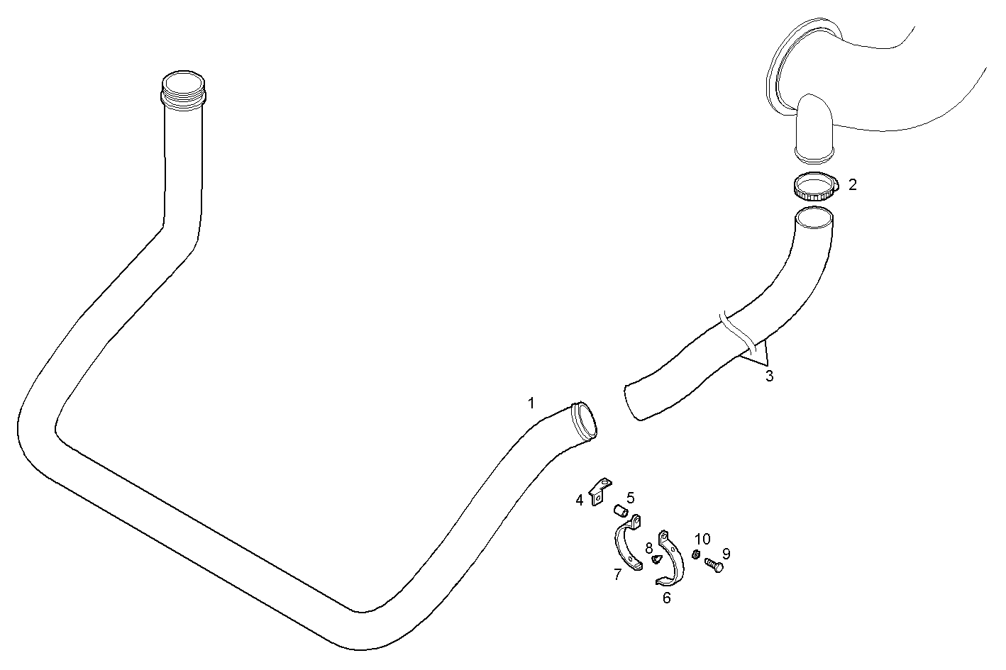 GAS-WATER MIXER WITH STERN OUTLET - C78ENTM50.10 CURSOR 8 parts diagram
