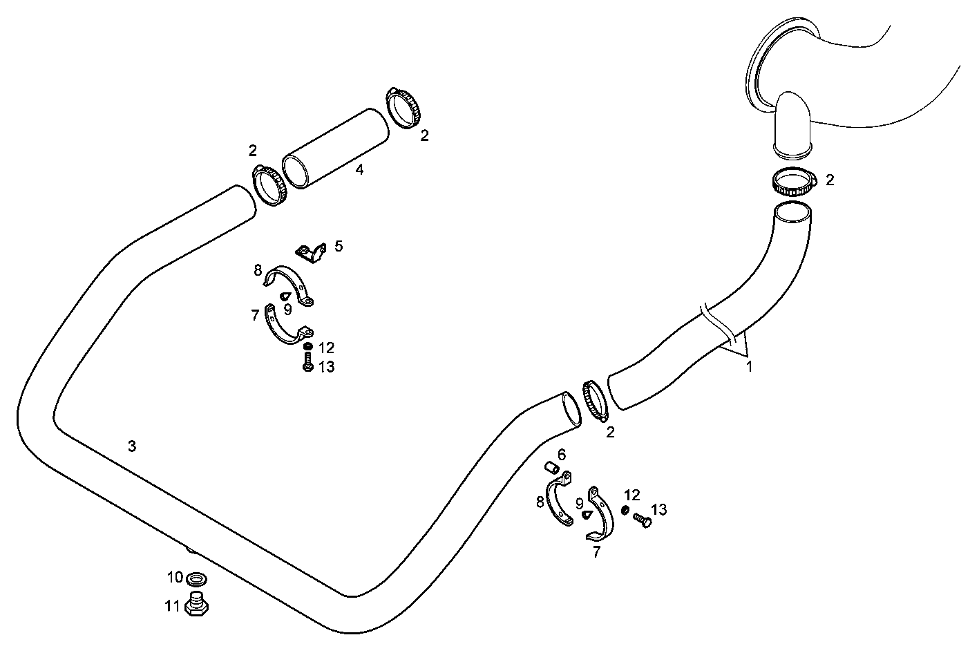 GAS-WATER MIXER WITH STERN OUTLET - C78ENTM50.11 CURSOR 8 parts diagram