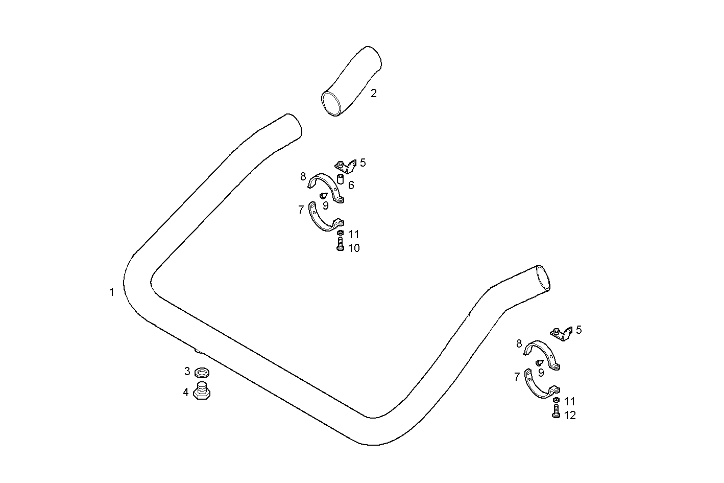 GAS-WATER MIXER WITH STERN OUTLET - C78ENTM50.11 CURSOR 8 parts diagram