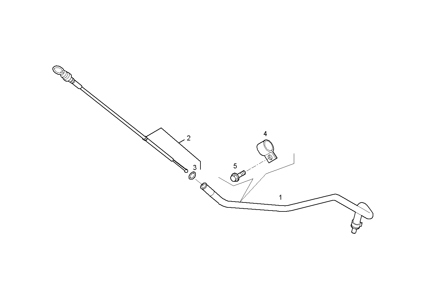LONG OIL DIPSTICK LEFT SIDE - N67ENTX20.00 NEF 6 electron. - TIER 3 parts diagram
