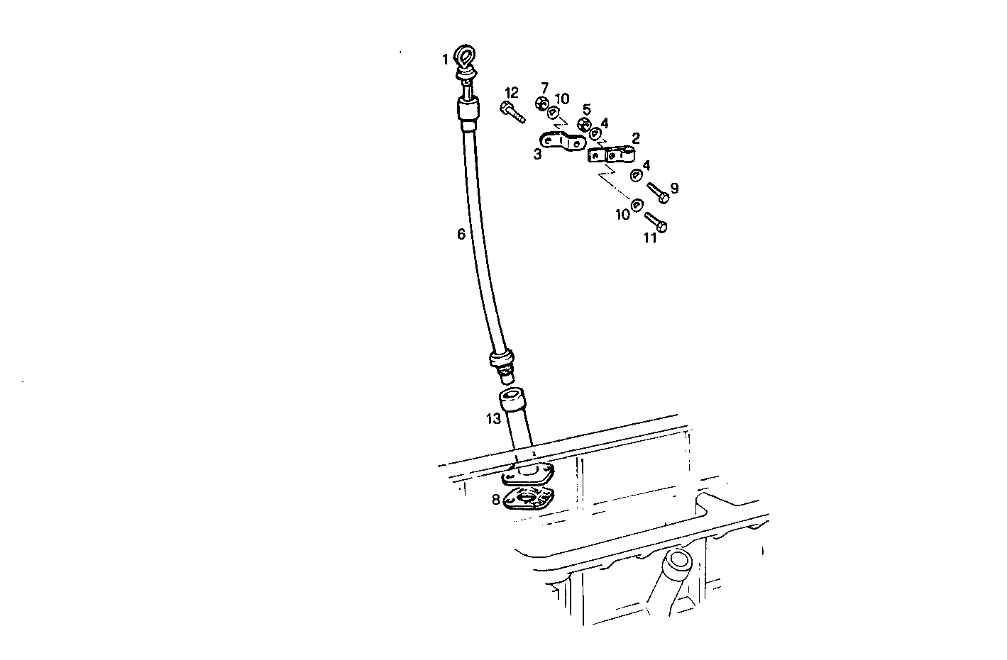 LONG OIL DIPSTICK RIGHT SIDE - 8041Si25.05 8041Si25 parts diagram