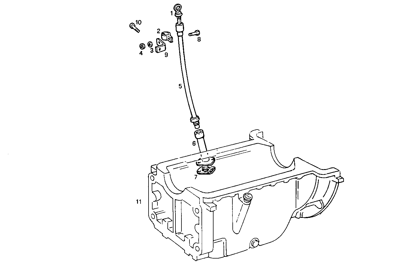 LONG OIL DIPSTICK RIGHT SIDE - 8031i05.05 8031i05 parts diagram