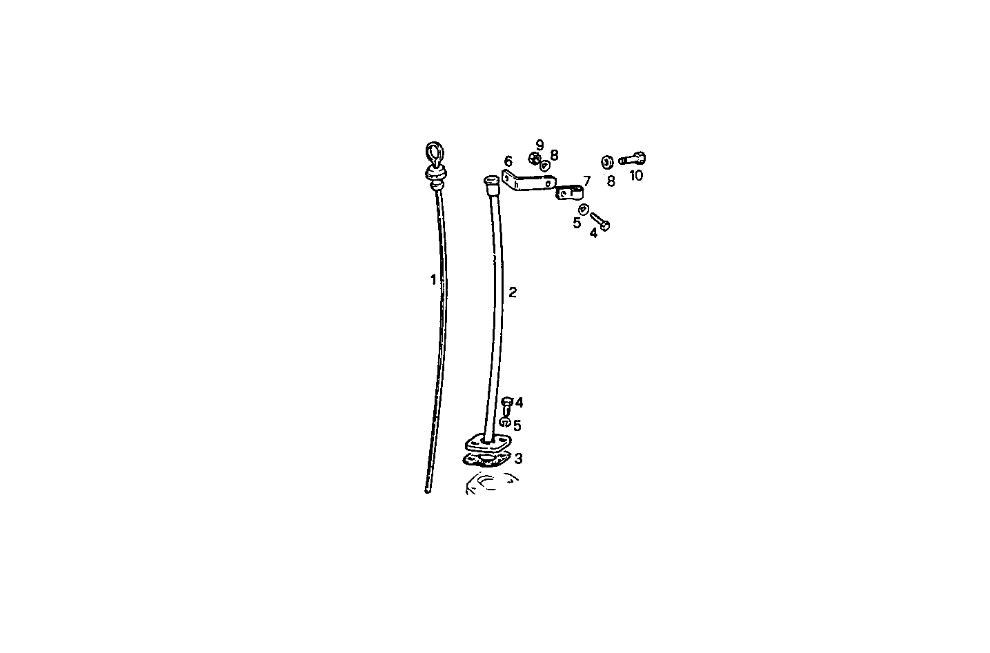 LONG OIL DIPSTICK RIGHT SIDE - 8061SRi10.05 8061SRi10 parts diagram
