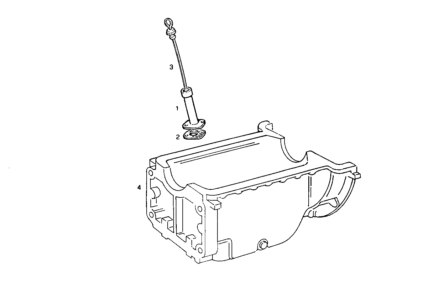 SHORT OIL DIPSTICK RIGHT SIDE - 8035E00.00 8035E00 parts diagram