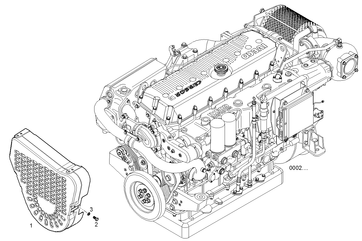 SHIELDS - C13ENTM50.10 CURSOR 13 parts diagram