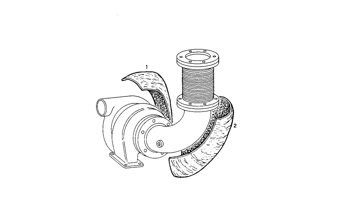 INSULATION FOR TURBOCHARGER - 8210Si02.00 8210Si02 parts diagram