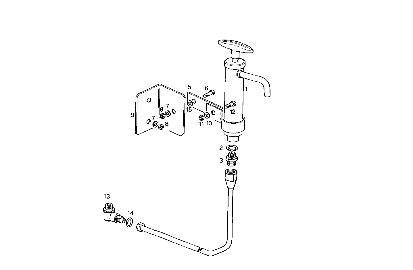 OIL DRAIN PUMP - 8361SRE10.00 8361SRE10 parts diagram