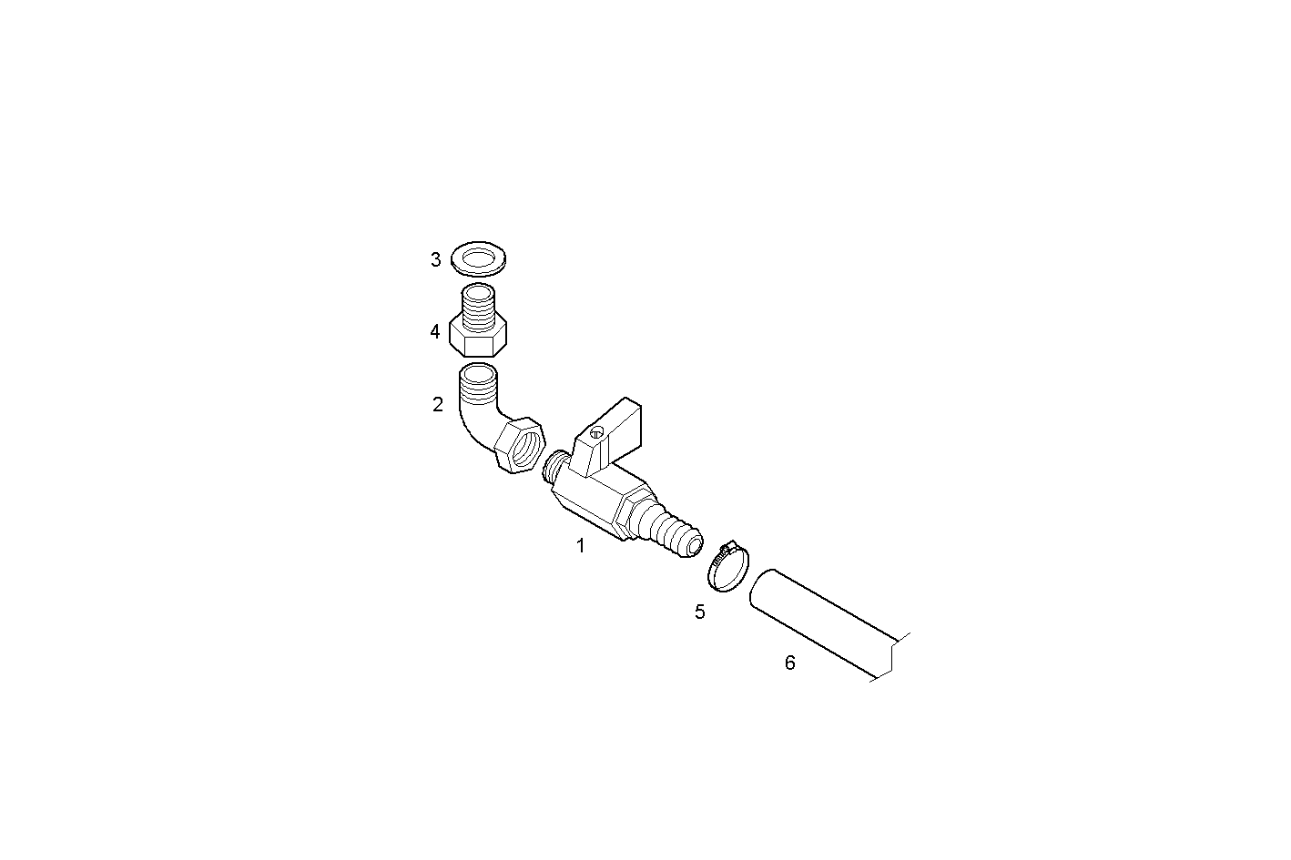 DRAIN COCK - N45MNTE60.00 NEF 4 mechanic. parts diagram