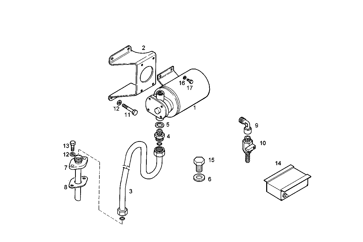 OIL DRAIN PUMP - C78ENSM20.30 CURSOR 8 parts diagram