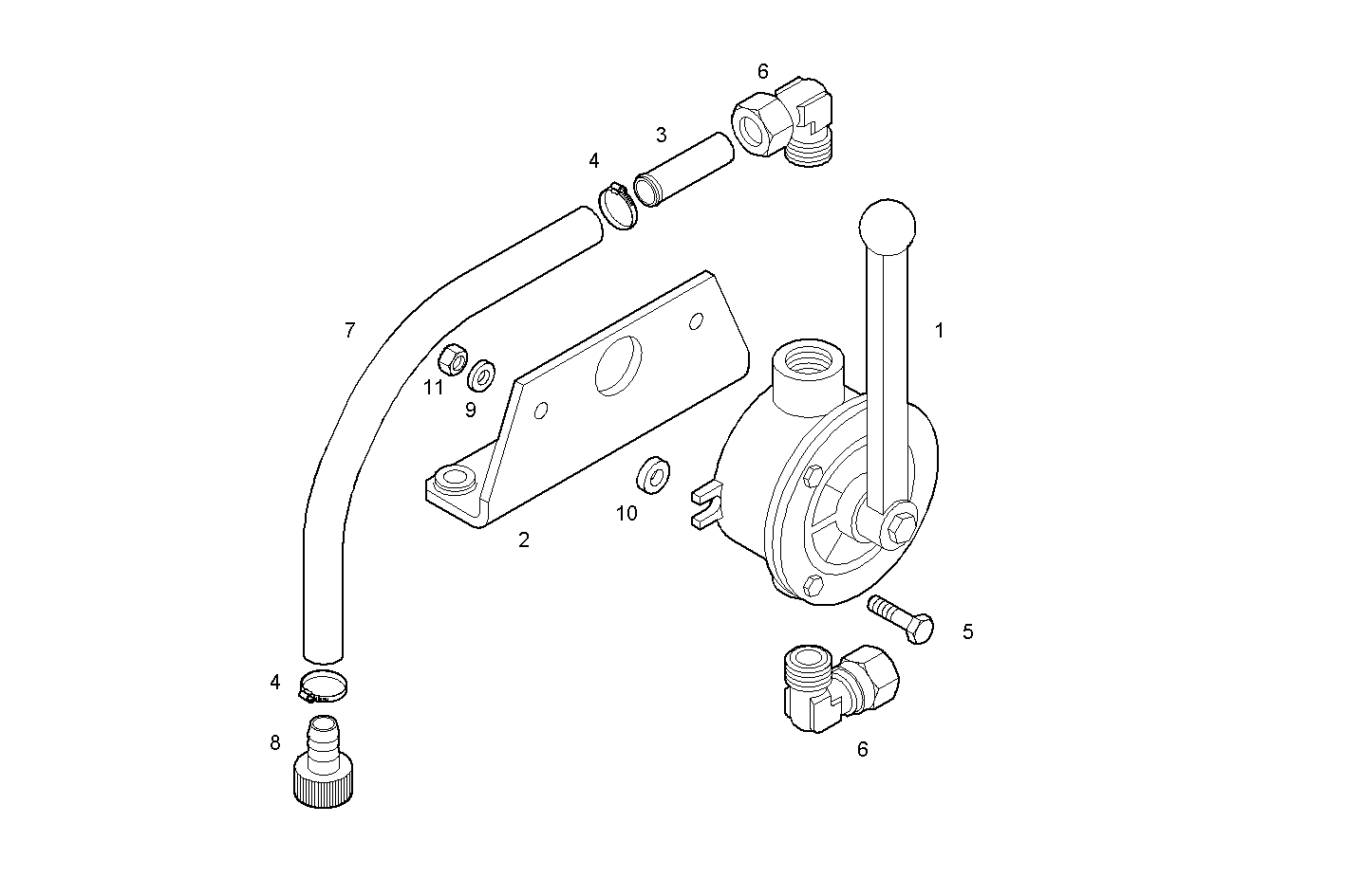 OIL OUTLET PUMP - VECTOR8TE2.A002 VECTOR 8 parts diagram