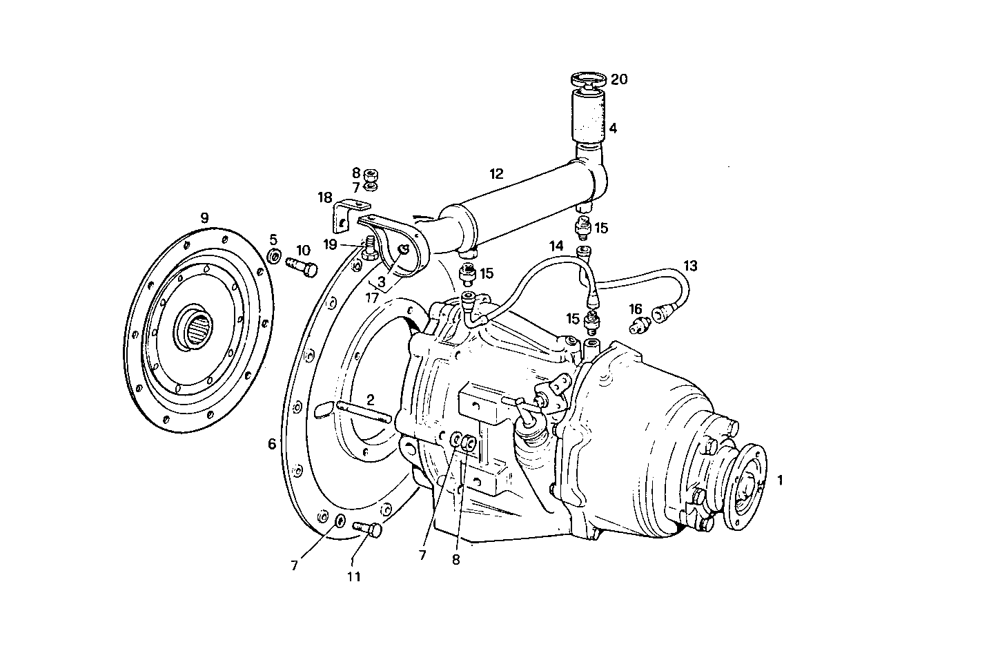 MARINE GEAR BORG WARNER 71 CR - 8041M09.01 8041M09 parts diagram