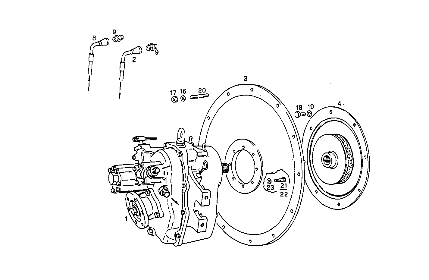 MARINE GEAR TECHNODRIVE TM 170 A - 8061SRM25.12 8061SRM25 parts diagram
