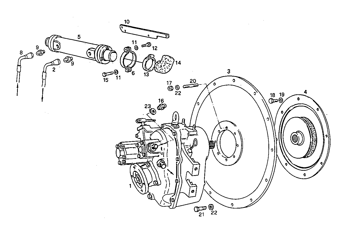 MARINE GEAR TECHNODRIVE TM 345 A - 8041M09.01 8041M09 parts diagram