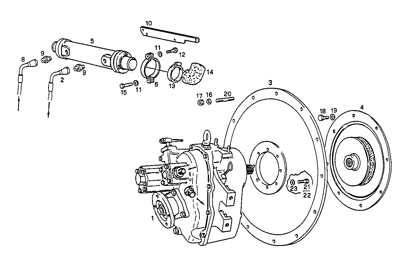 MARINE GEAR ZF-MPM IRM 280-1A - 8061M14.01 8061M14 parts diagram