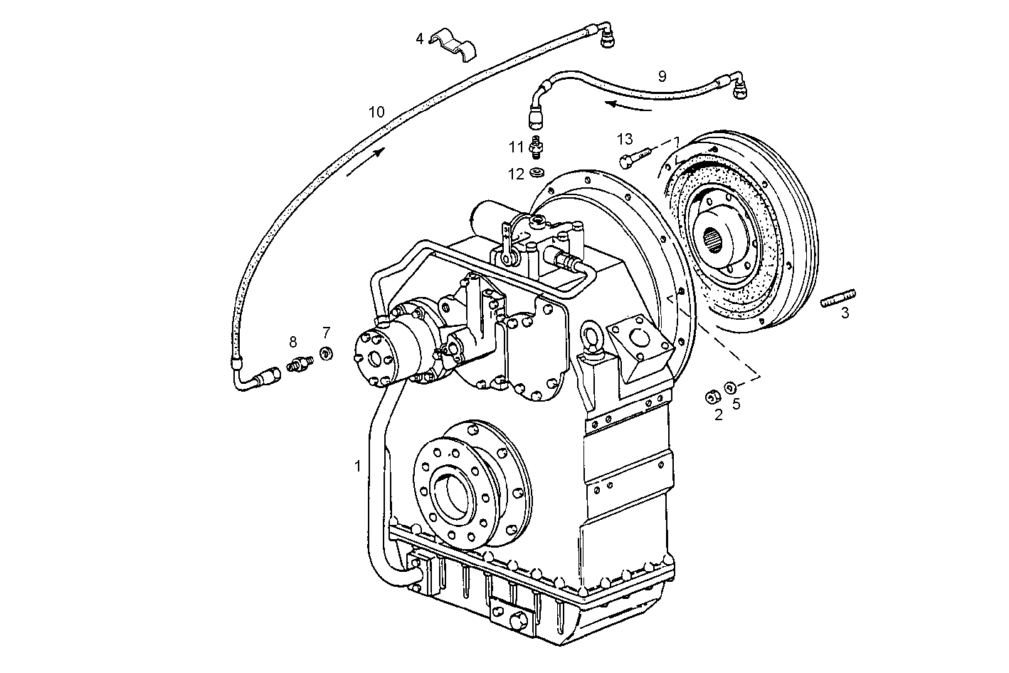 MARINE GEAR ZF-MPM IRM 280-1A - C78ENTM50.10 CURSOR 8 parts diagram