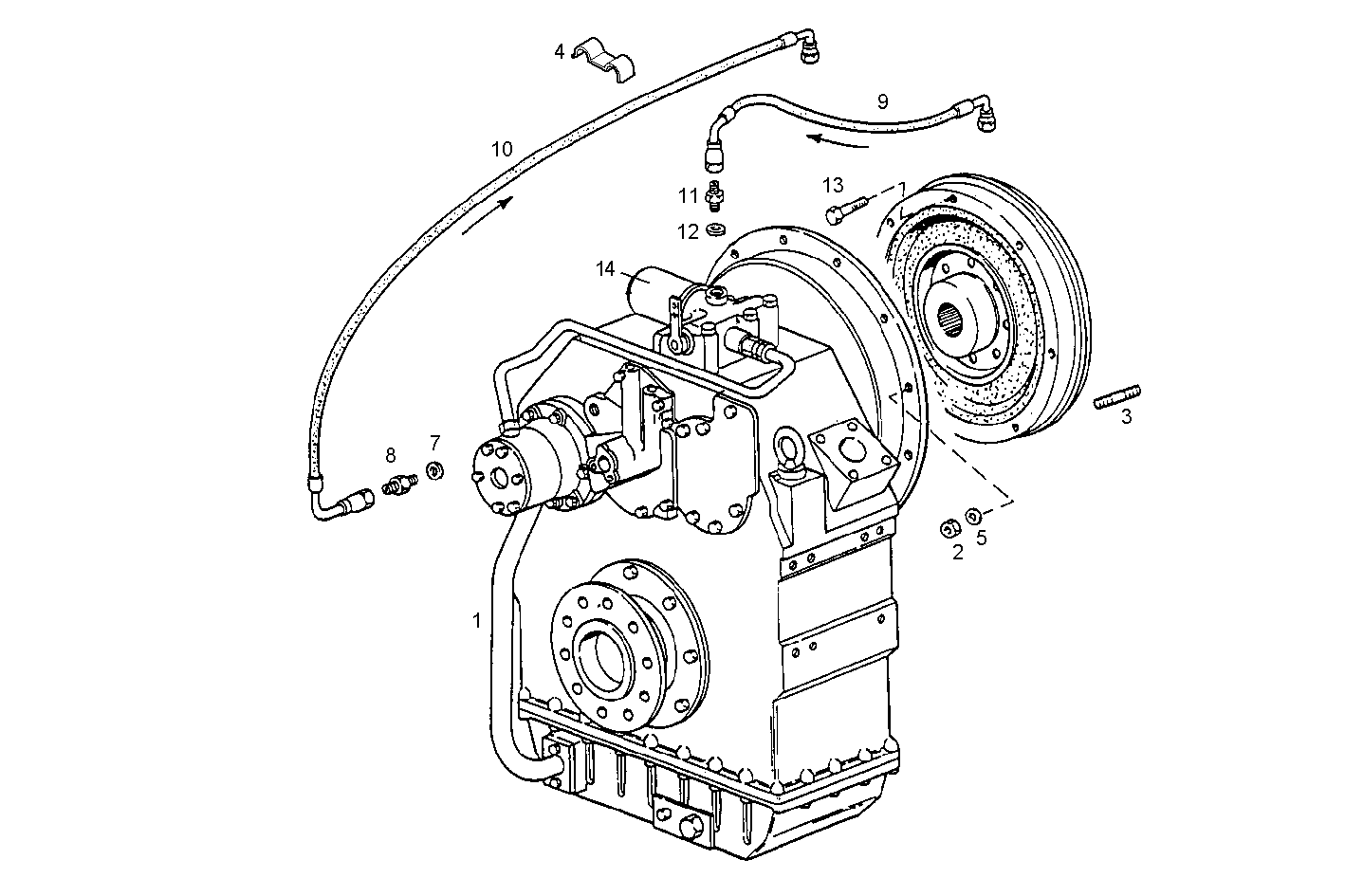 MARINE GEAR ZF-MPM IRM 304A - C78ENTM50.10 CURSOR 8 parts diagram