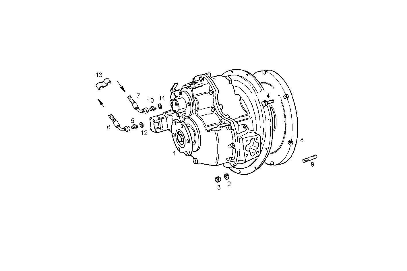 MARINE GEAR TWIN DISC MG 5075 A - C78ENTM50.10 CURSOR 8 parts diagram