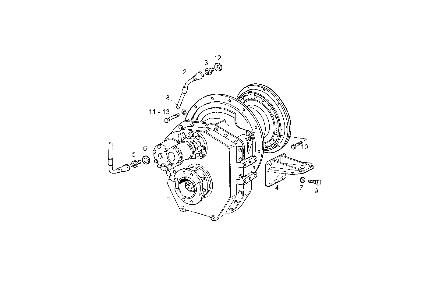 MARINE GEAR ZF 325-1A - 8460SRM50.10A002 8460SRM50 parts diagram