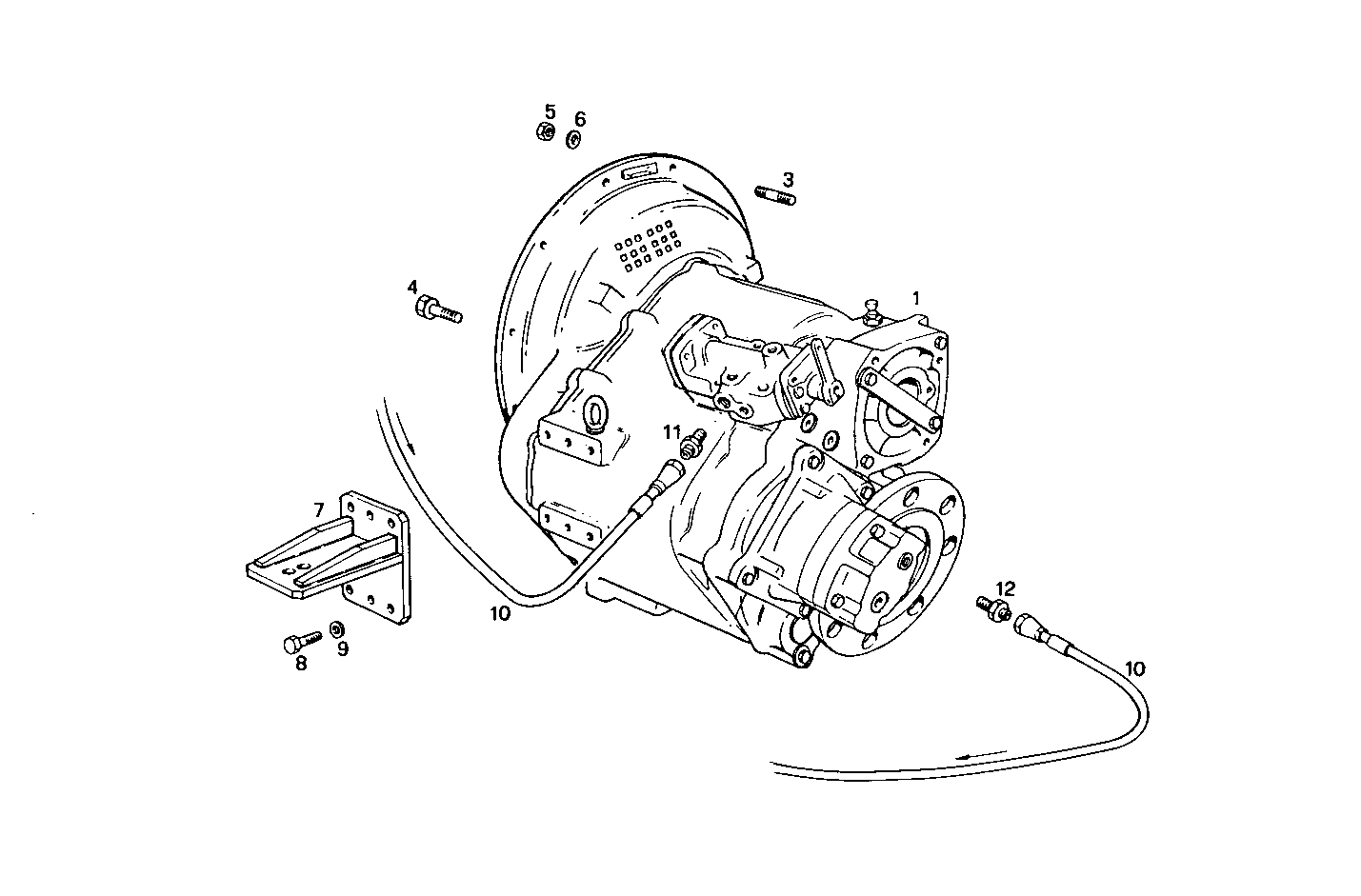 MARINE GEAR TWIN DISC MG 5111 A - 8281SRM70.11 8281SRM70 parts diagram