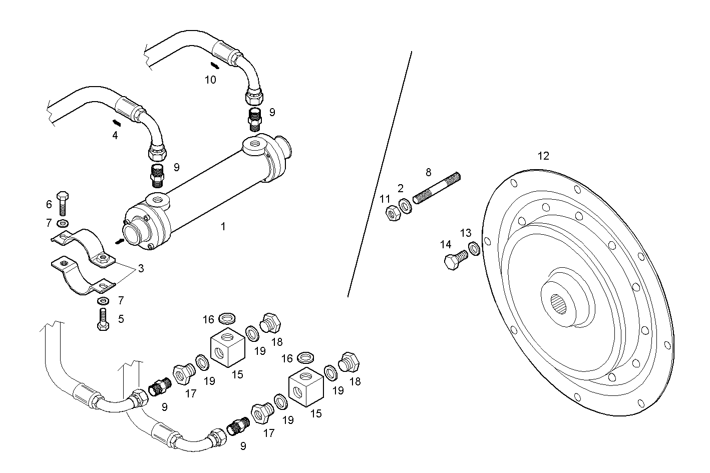 MARINE GEAR - N67MNAM15.01 NEF 6 mechanic. parts diagram