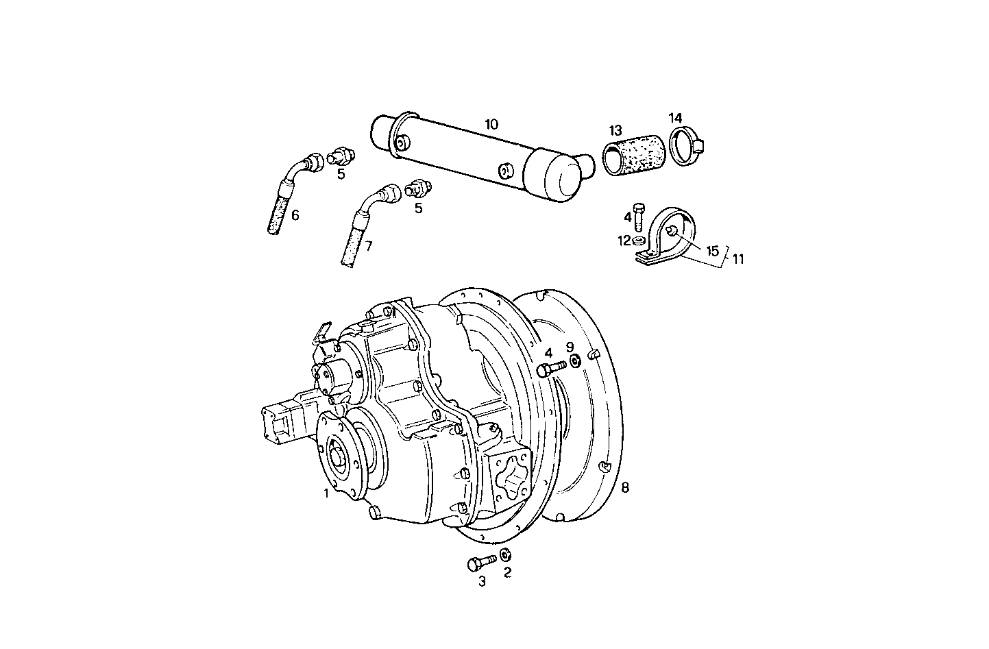 MARINE GEAR TWIN DISC MG 507-1 - 8361SRM38.10 8361SRM38 parts diagram