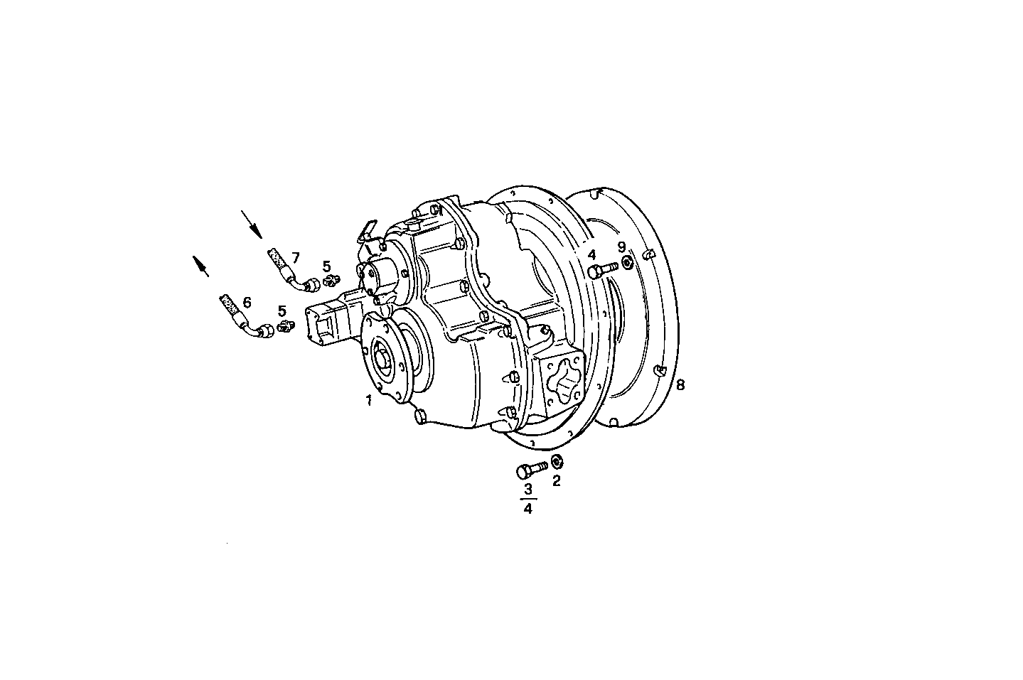 MARINE GEAR TWIN DISC MG 507 A-1 - 8361SRM40.00 8361SRM40 parts diagram