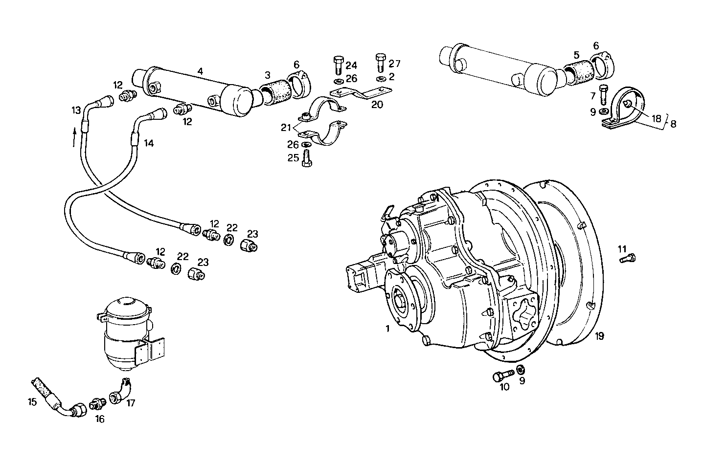 MARINE GEAR TWIN DISC MG 507 A-1 - 8361SRM38.10 8361SRM38 parts diagram