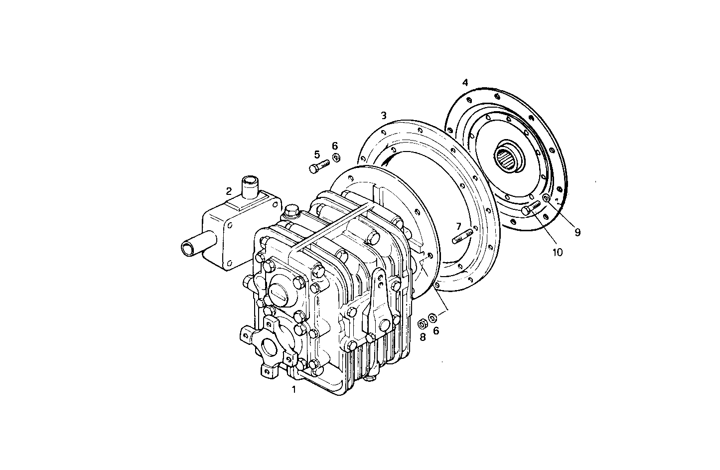 MARINE GEAR HURTH HBW 250 - 8041M09.01 8041M09 parts diagram