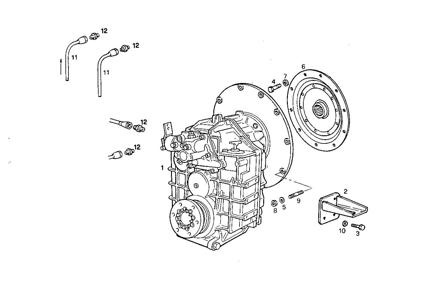 MARINE GEAR HURTH HSW 800-V - 8061SRM33.10 8061SRM33 parts diagram