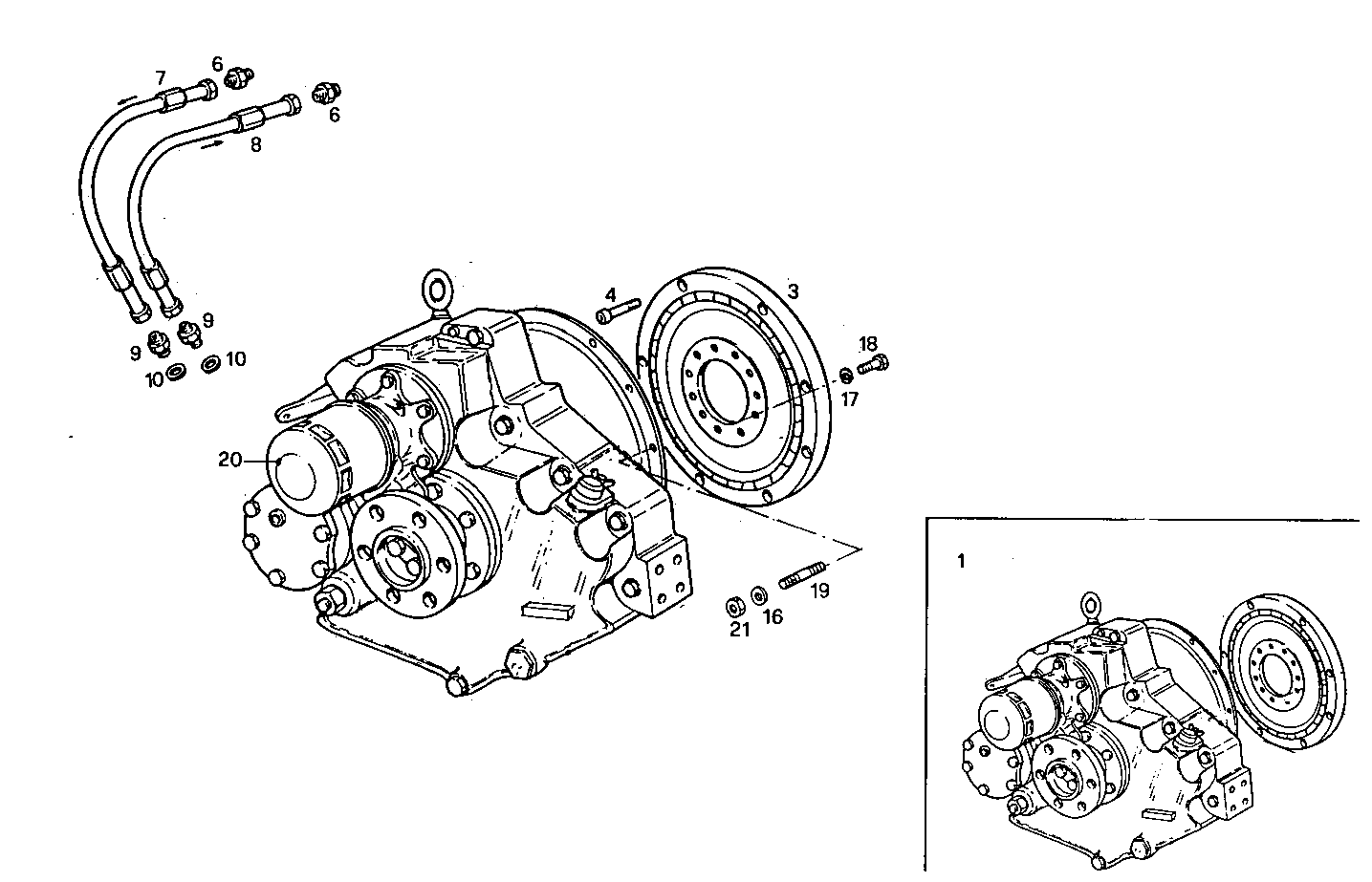 MARINE GEAR ZF-MPM IRM 301 PL2 - 8061SM16.11 8061SM16 parts diagram